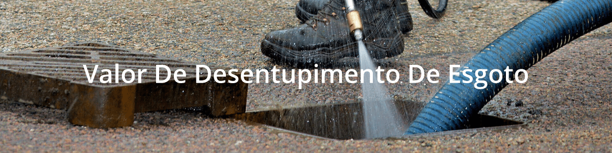 Valor De Desentupimento De Esgoto
